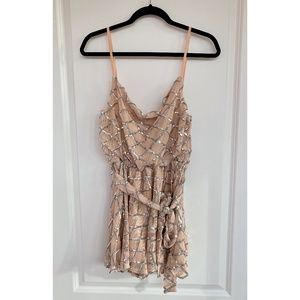 VICI Dolls Blush Sequin Short Romper